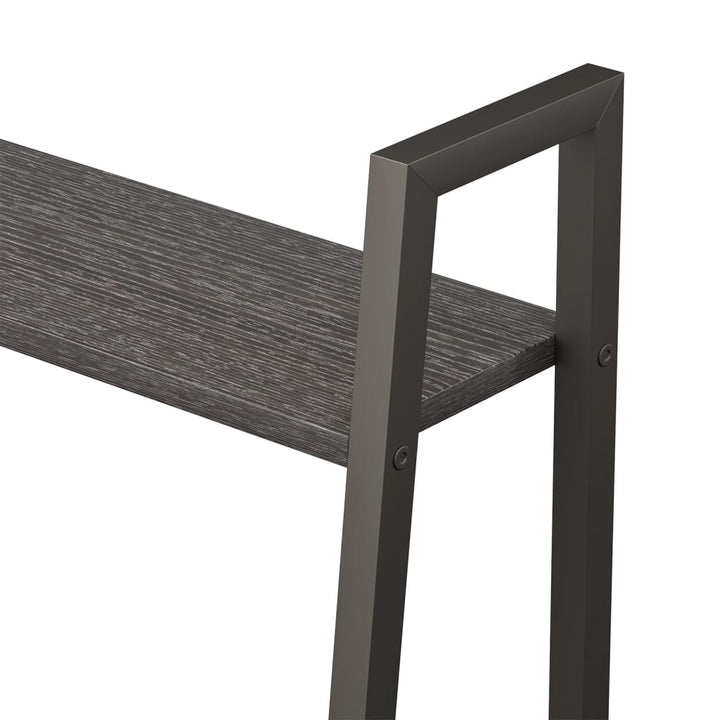 stigereol med 5 hylder 56x35x174 cm sort