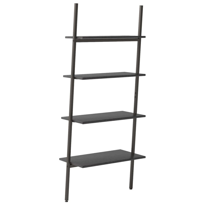 stigereol med 4 hylder 64x34x150,5 cm sort