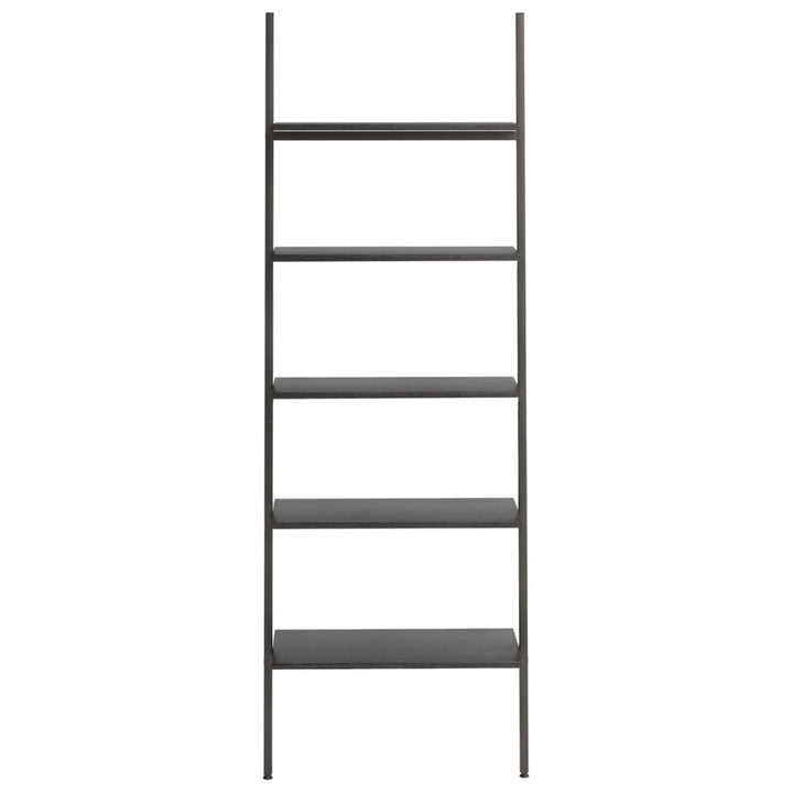 stigereol med 5 hylder 64x34x185,5 cm sort