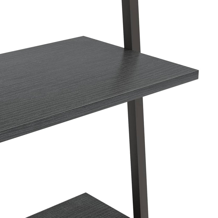 stigereol med 5 hylder 64x34x185,5 cm sort