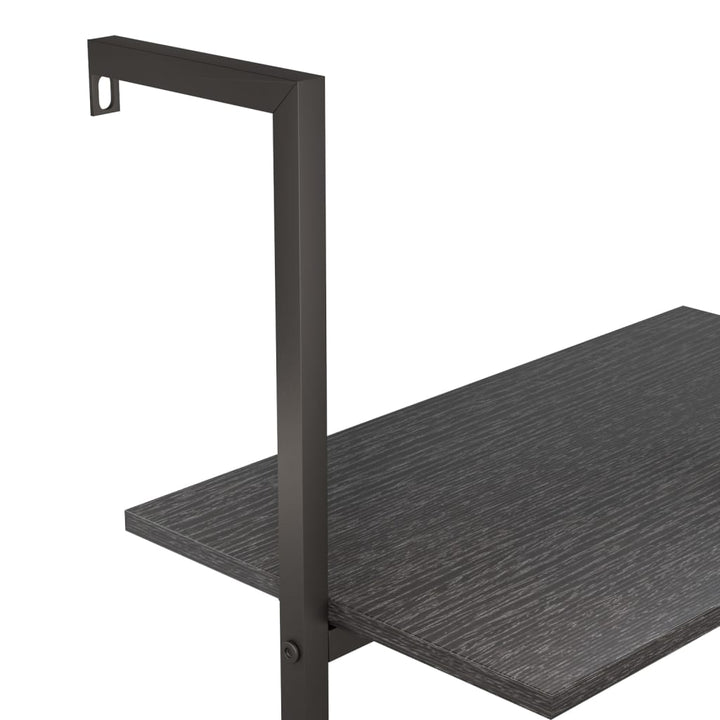 stigereol med 4 hylder 64x35x152,5 cm sort