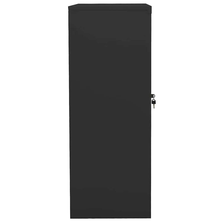 kontorskab 90x40x105 cm stål antracitgrå