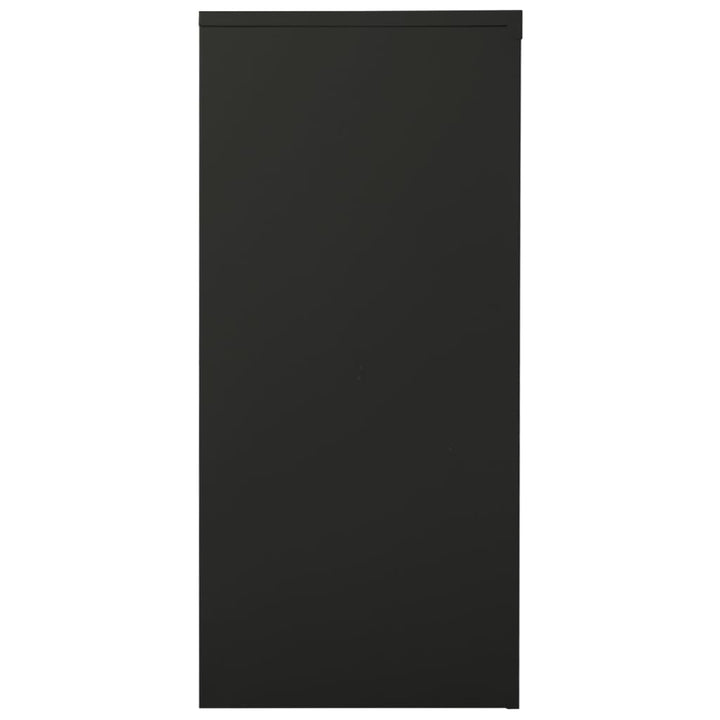skab med skydelåger 90x40x90 cm stål antracitgrå