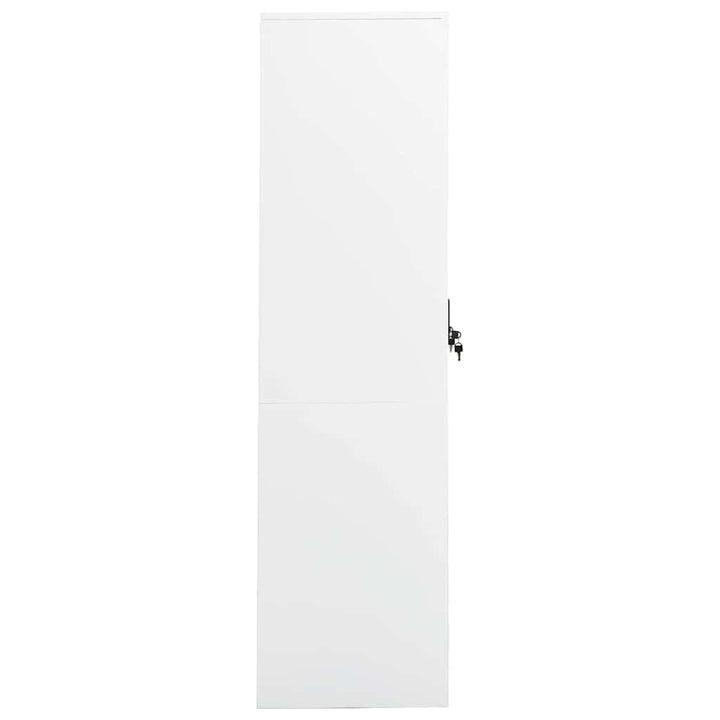 klædeskab 80x50x180 cm stål hvid