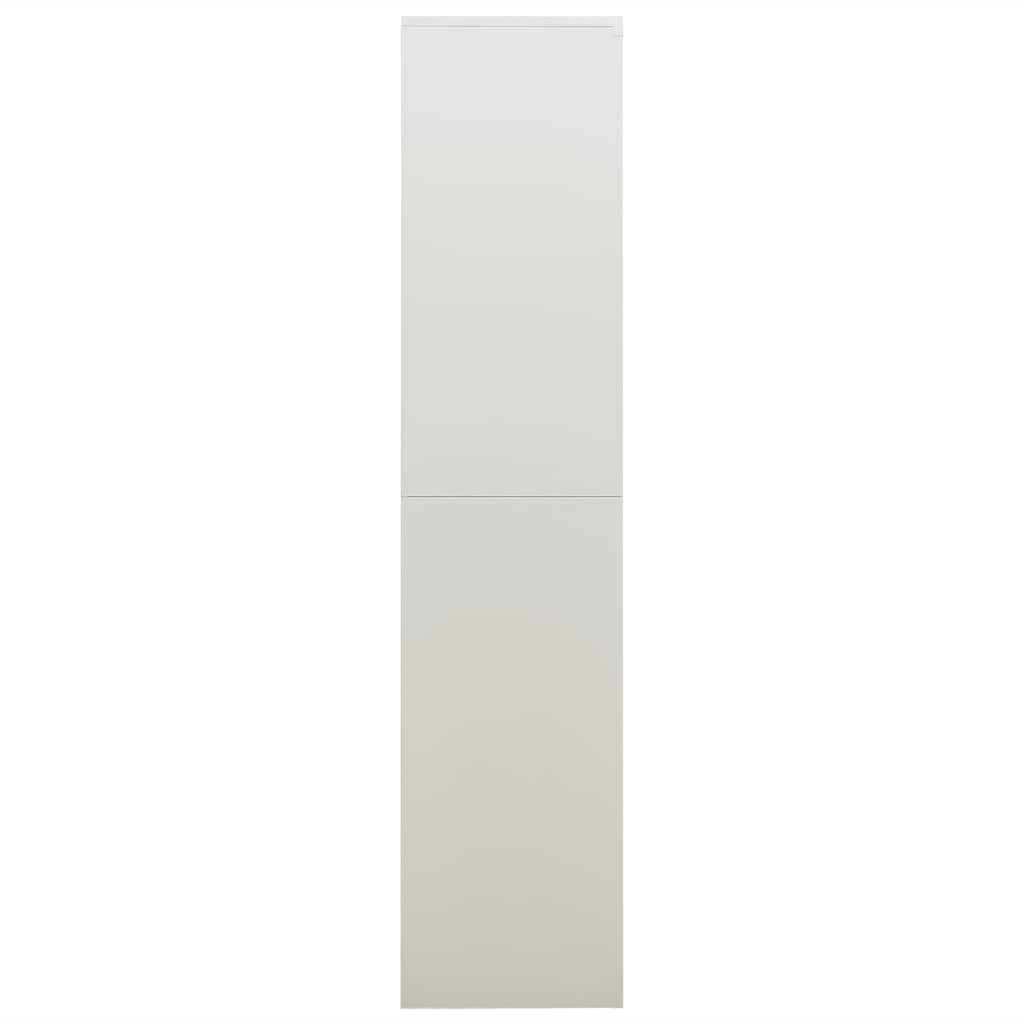 skab med lås 90x40x180 cm stål lysegrå