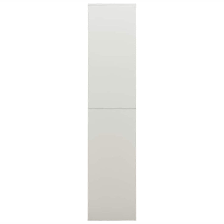 skab med lås 90x40x180 cm stål lysegrå