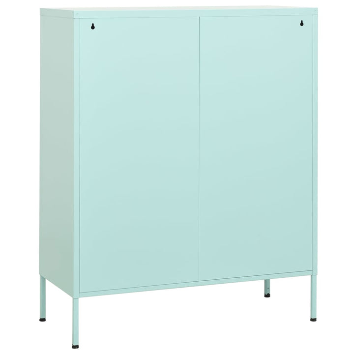 opbevaringsskab 80x35x101,5 cm stål mintgrøn
