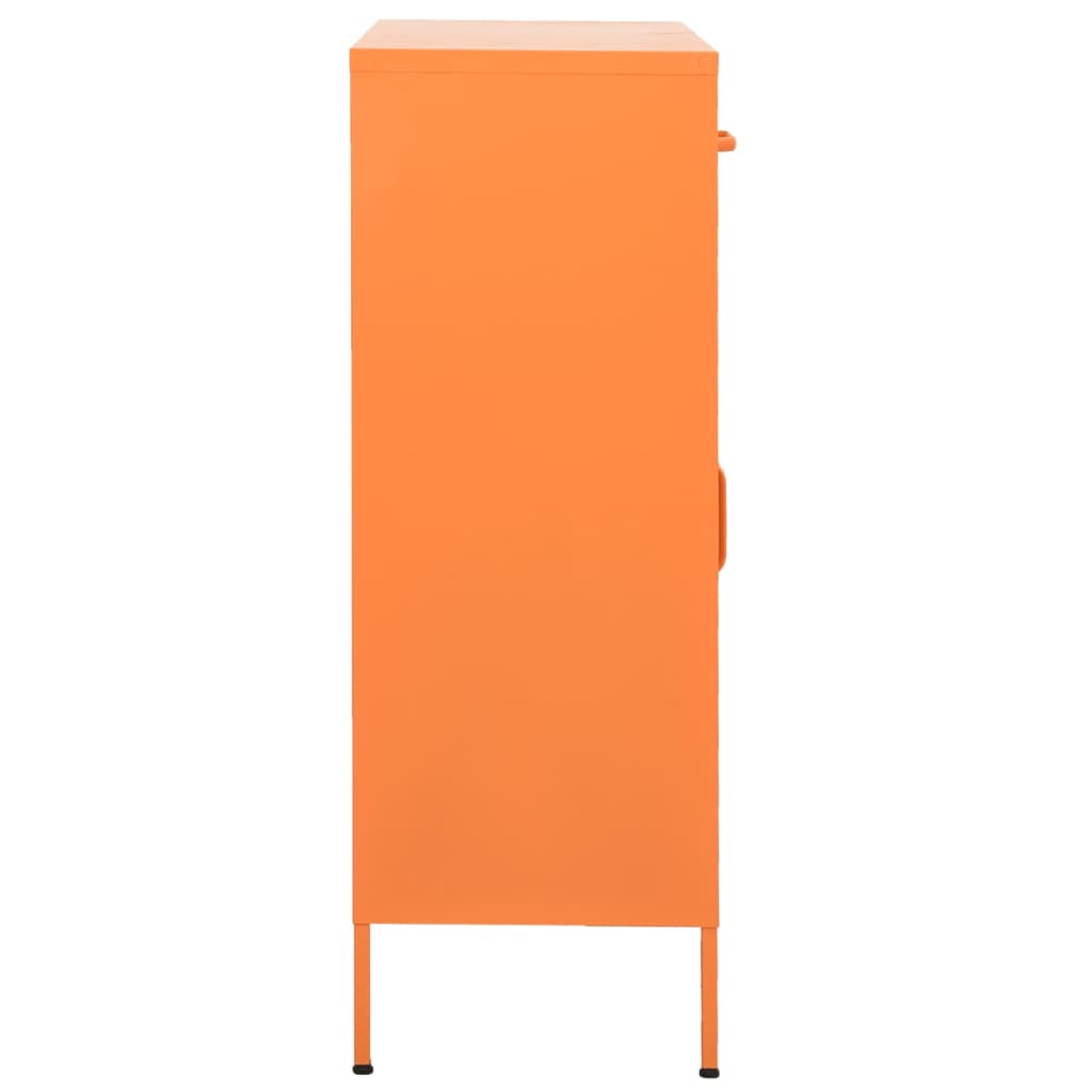 opbevaringsskab 80x35x101,5 cm stål orange