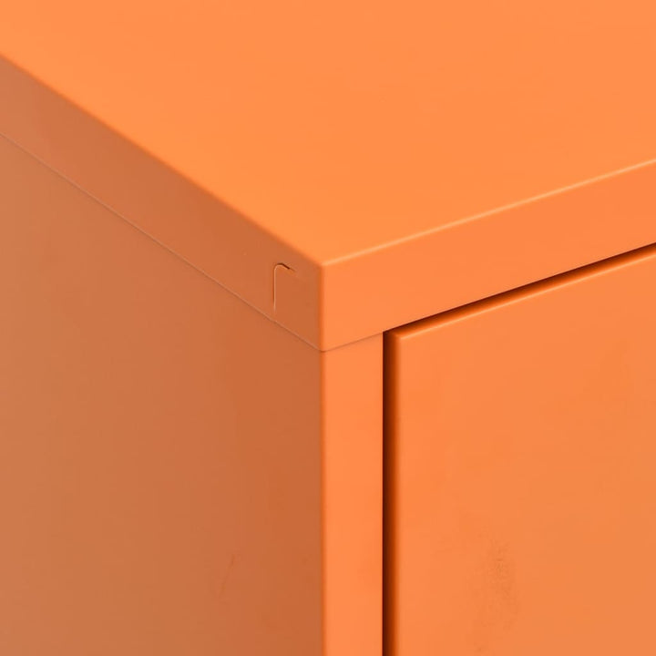 opbevaringsskab 80x35x101,5 cm stål orange