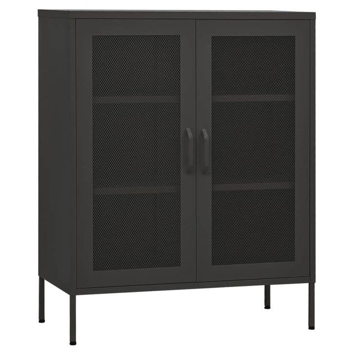 opbevaringsskab 80x35x101,5 cm stål antracitgrå