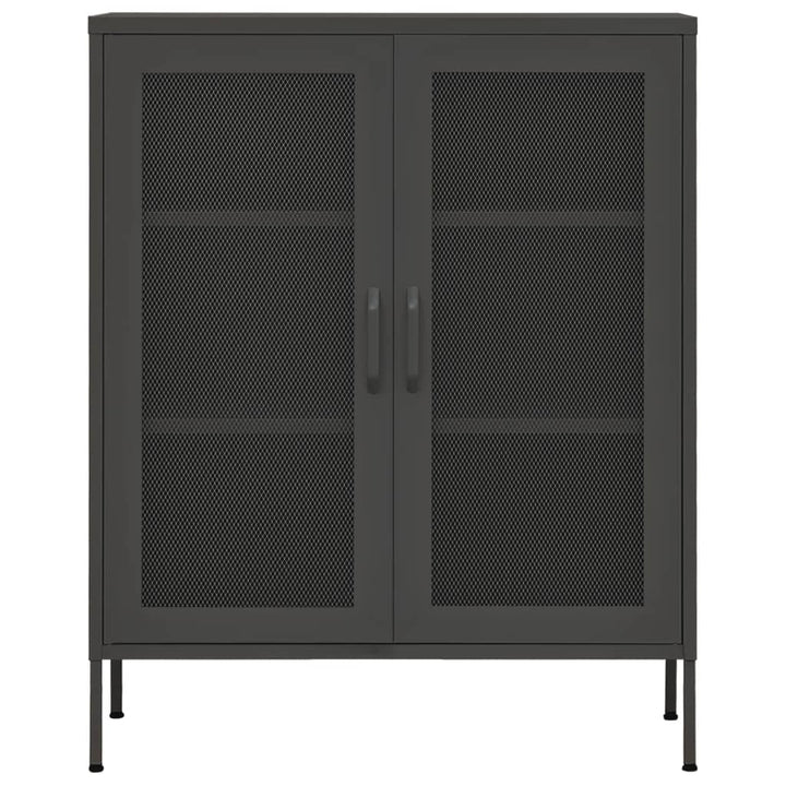 opbevaringsskab 80x35x101,5 cm stål antracitgrå