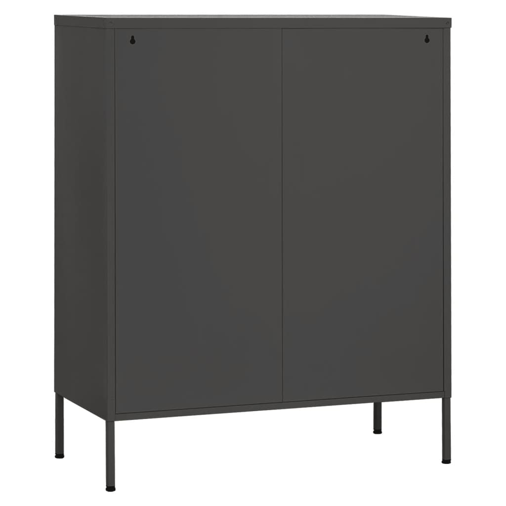 opbevaringsskab 80x35x101,5 cm stål antracitgrå