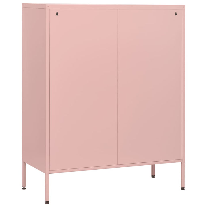 kommode 80x35x101,5 cm Lyserød