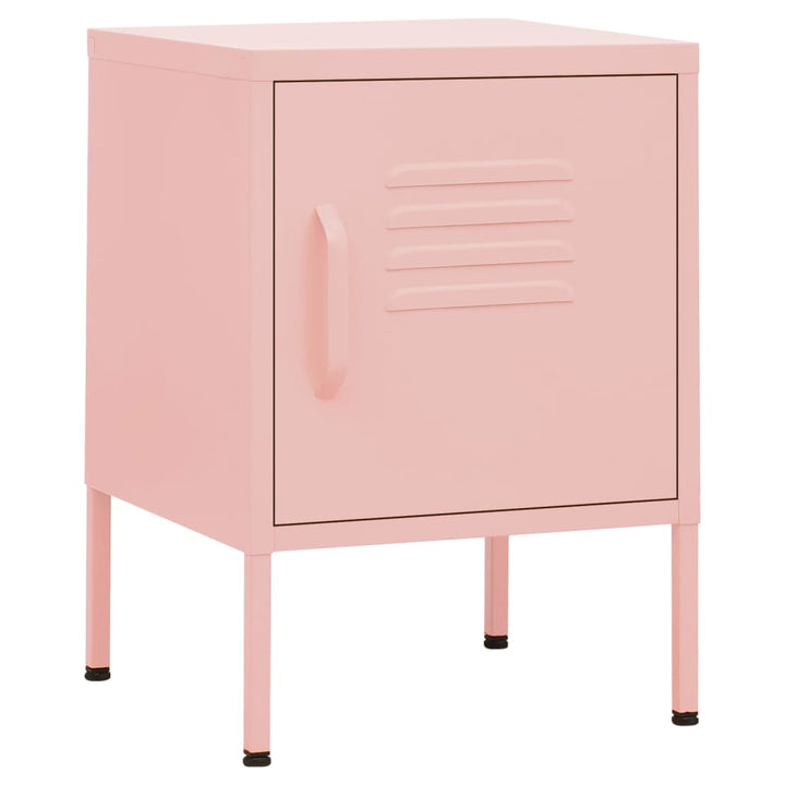 natbord 35x35x51 cm stål pink