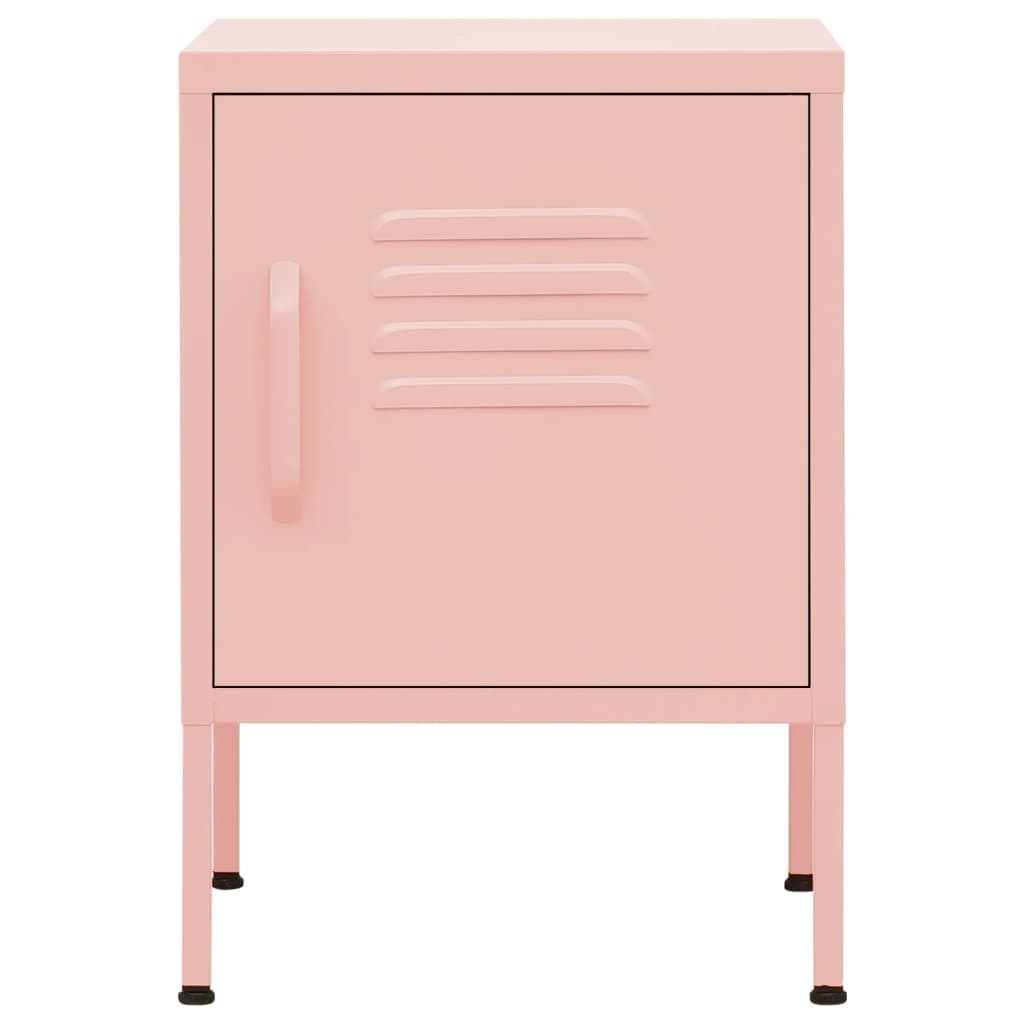 natbord 35x35x51 cm stål pink