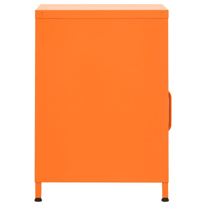 natbord 35x35x51 cm stål orange