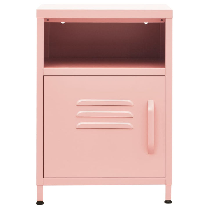 natbord 35x35x51 cm stål pink