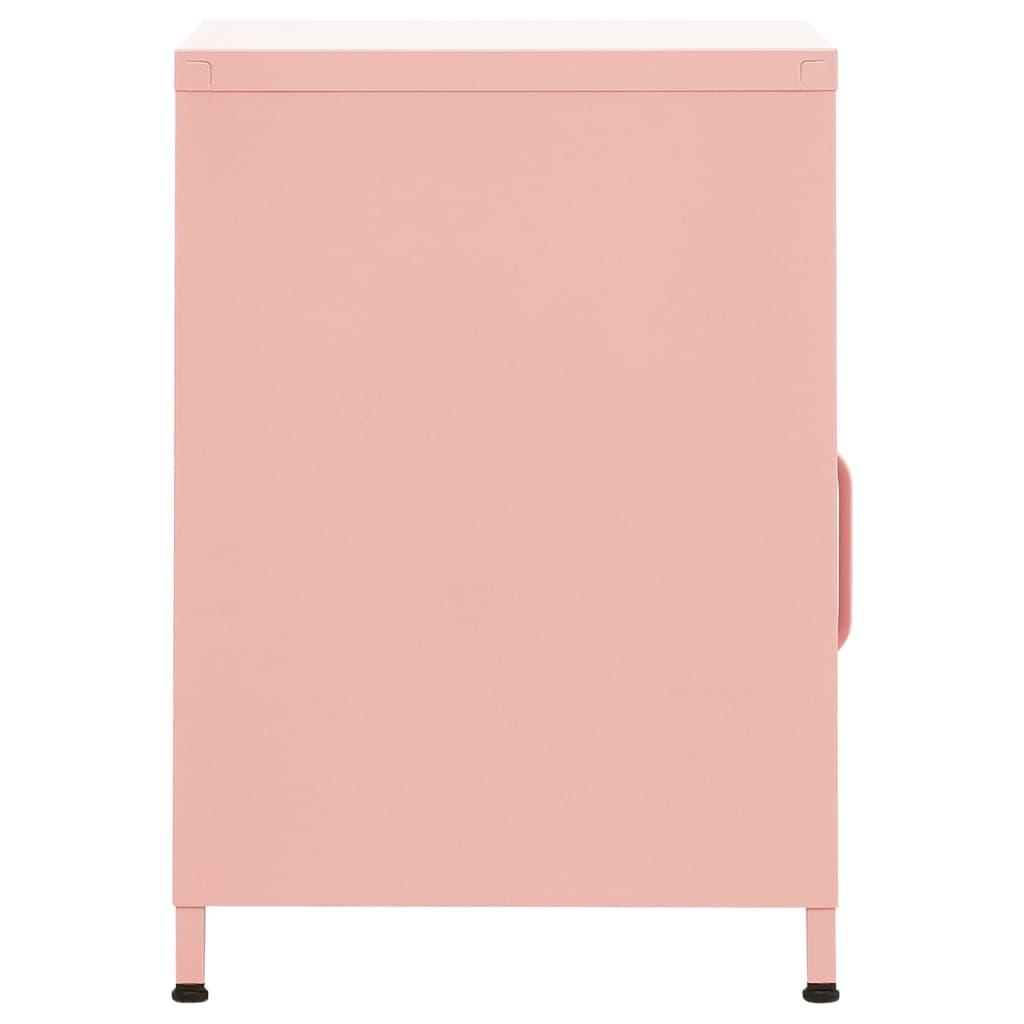 natbord 35x35x51 cm stål pink
