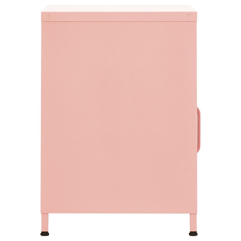 natbord 35x35x51 cm stål pink