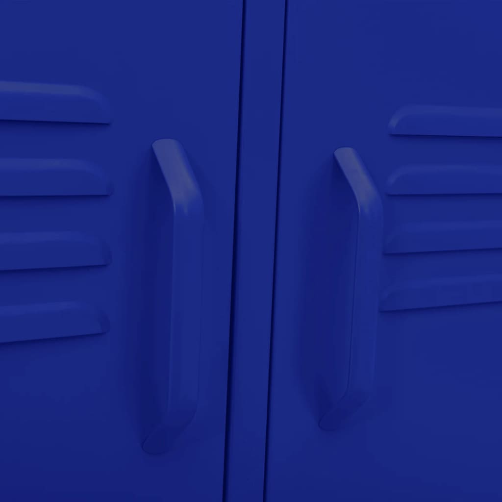 tv-skab 105x35x50 cm stål Marineblå