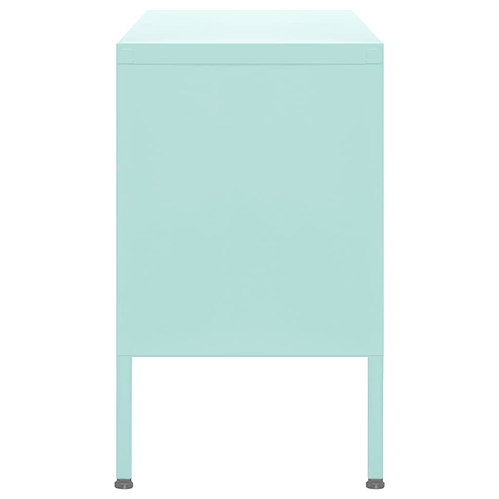 tv-skab 105x35x50 cm stål Mintgrøn