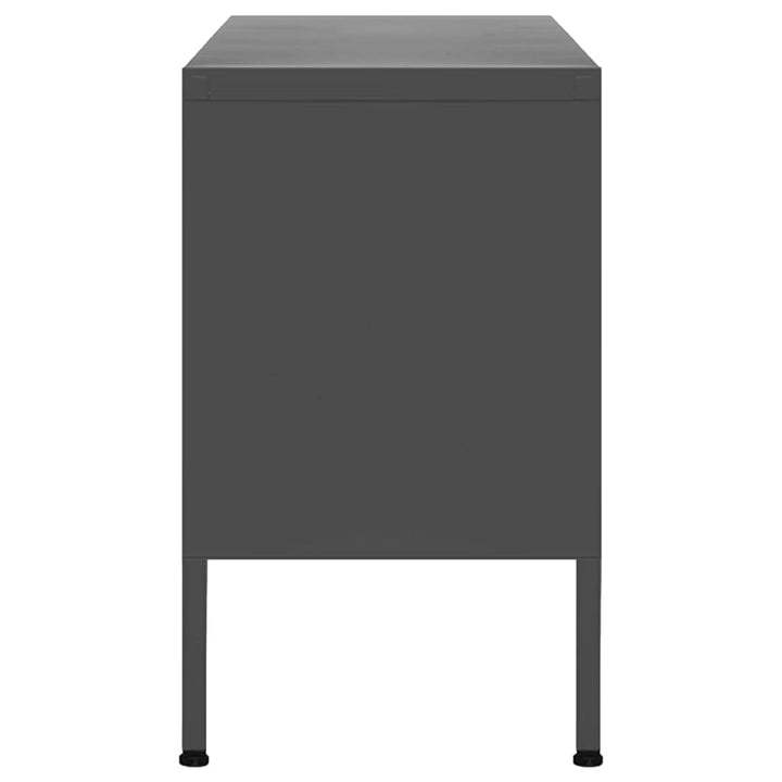 tv-skab 105x35x50 cm stål Antracitgrå