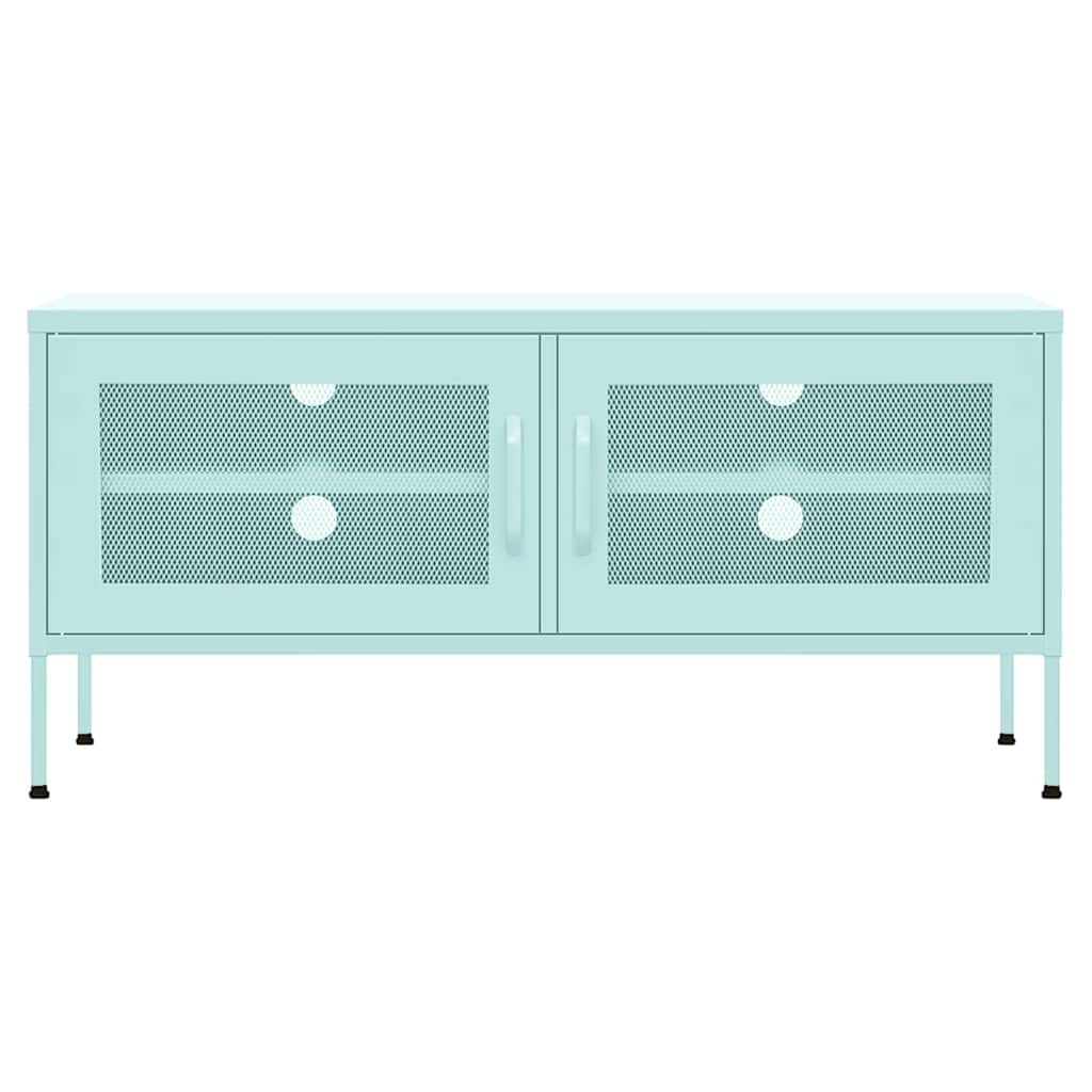 tv-skab 105x35x50 cm stål Mintgrøn
