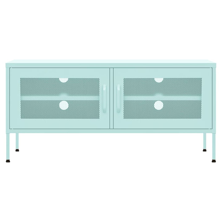 tv-skab 105x35x50 cm stål Mintgrøn