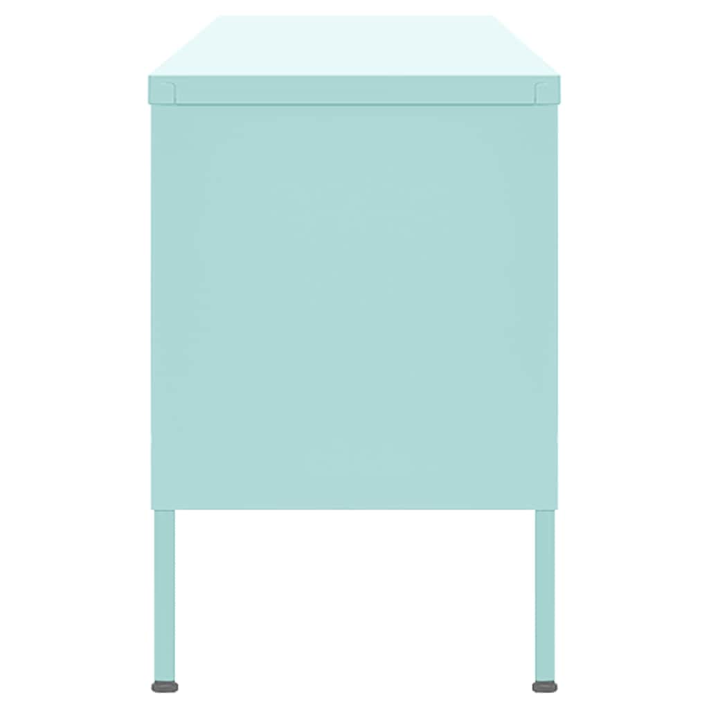 tv-skab 105x35x50 cm stål Mintgrøn