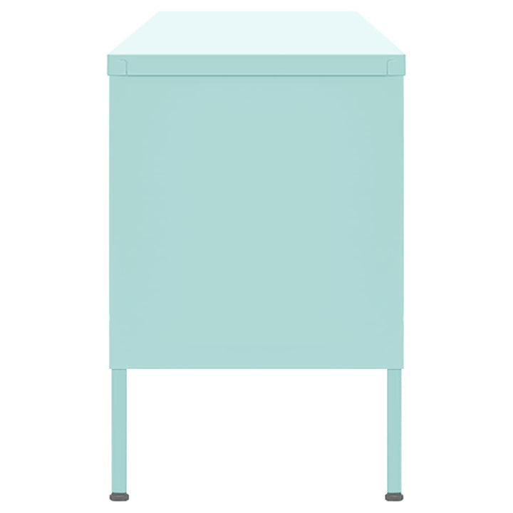 tv-skab 105x35x50 cm stål Mintgrøn