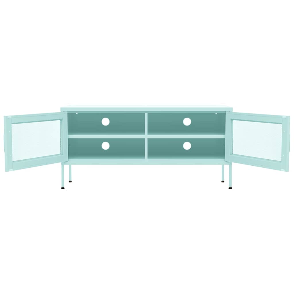 tv-skab 105x35x50 cm stål Mintgrøn