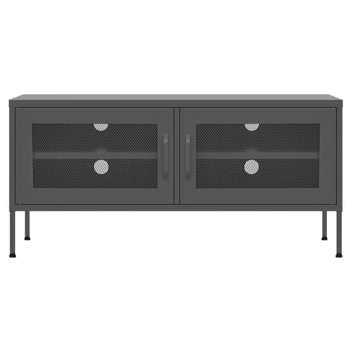 tv-skab 105x35x50 cm stål Antracitgrå