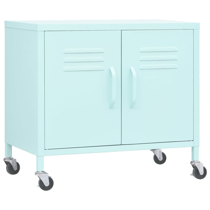 opbevaringsskab 60x35x56 cm stål mintgrøn