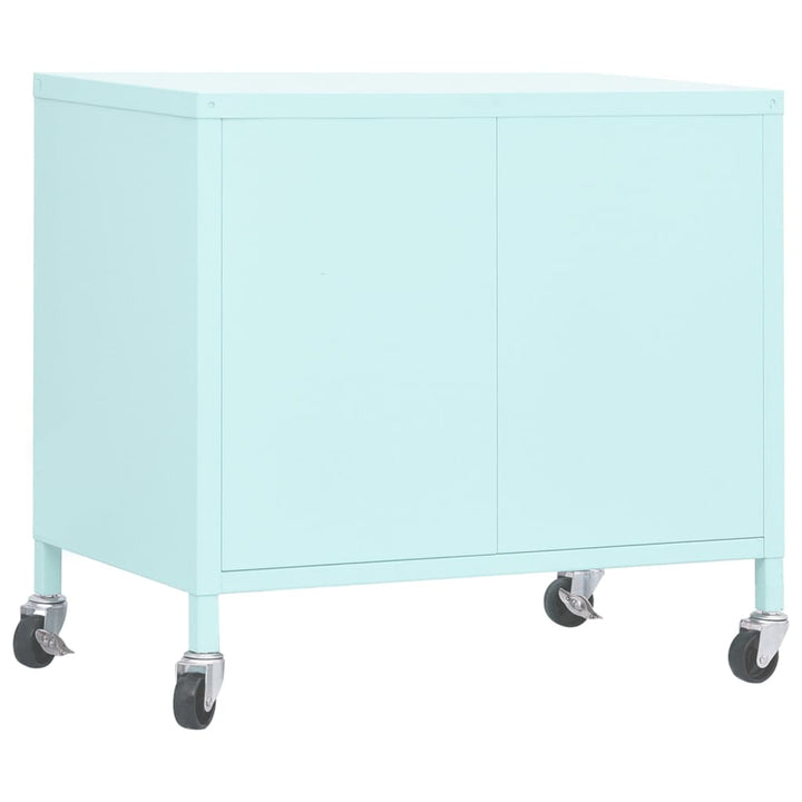 opbevaringsskab 60x35x56 cm stål mintgrøn