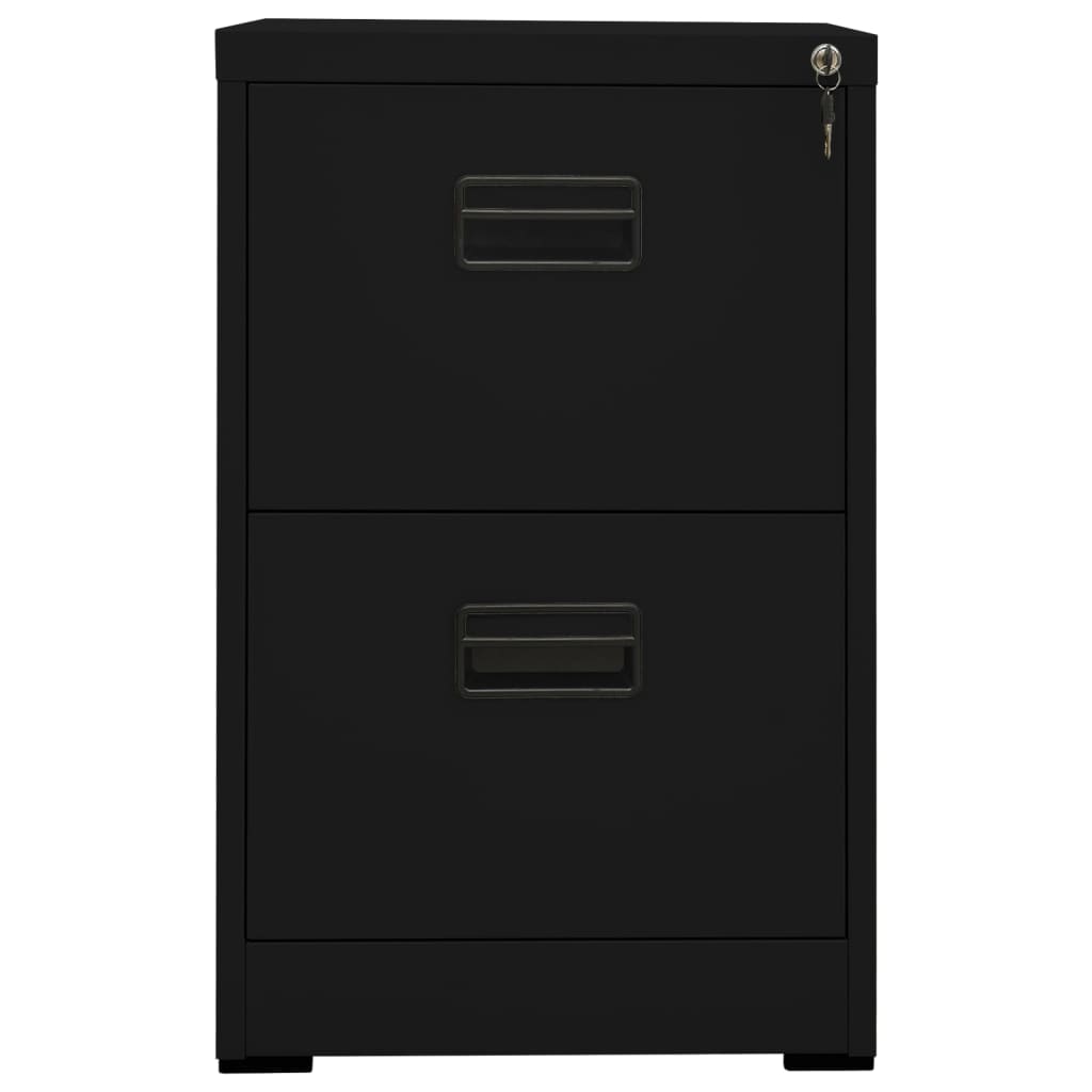 arkivskab 46x62x72,5 cm stål sort