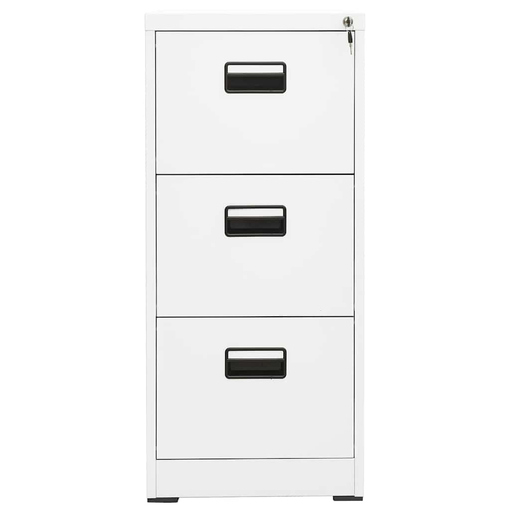 arkivskab 46x62x102,5 cm stål hvid