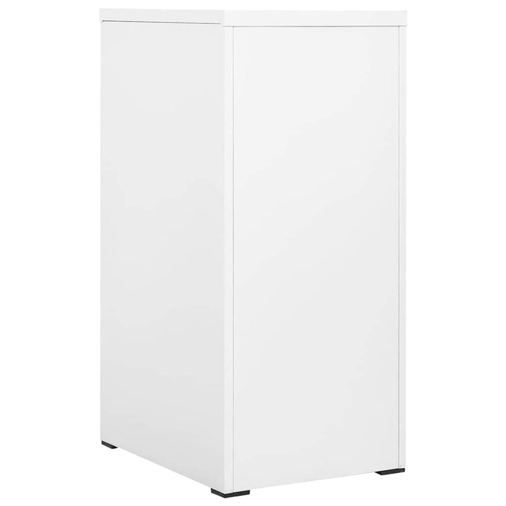 arkivskab 46x62x102,5 cm stål hvid