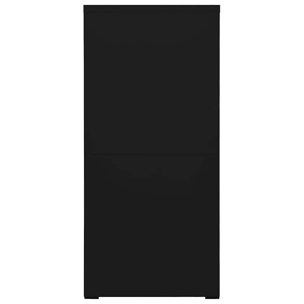 arkivskab 46x62x133 cm stål sort
