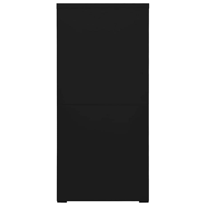 arkivskab 46x62x133 cm stål sort