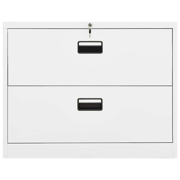 arkivskab 90x46x72,5 cm stål hvid