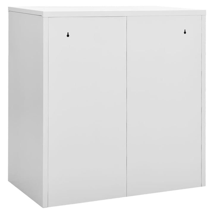 skab 90x45x92,5 cm stål lysegrå og blå