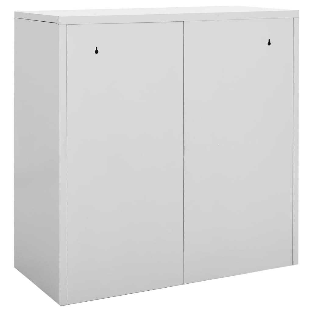 skab 90x45x92,5 cm stål lysegrå