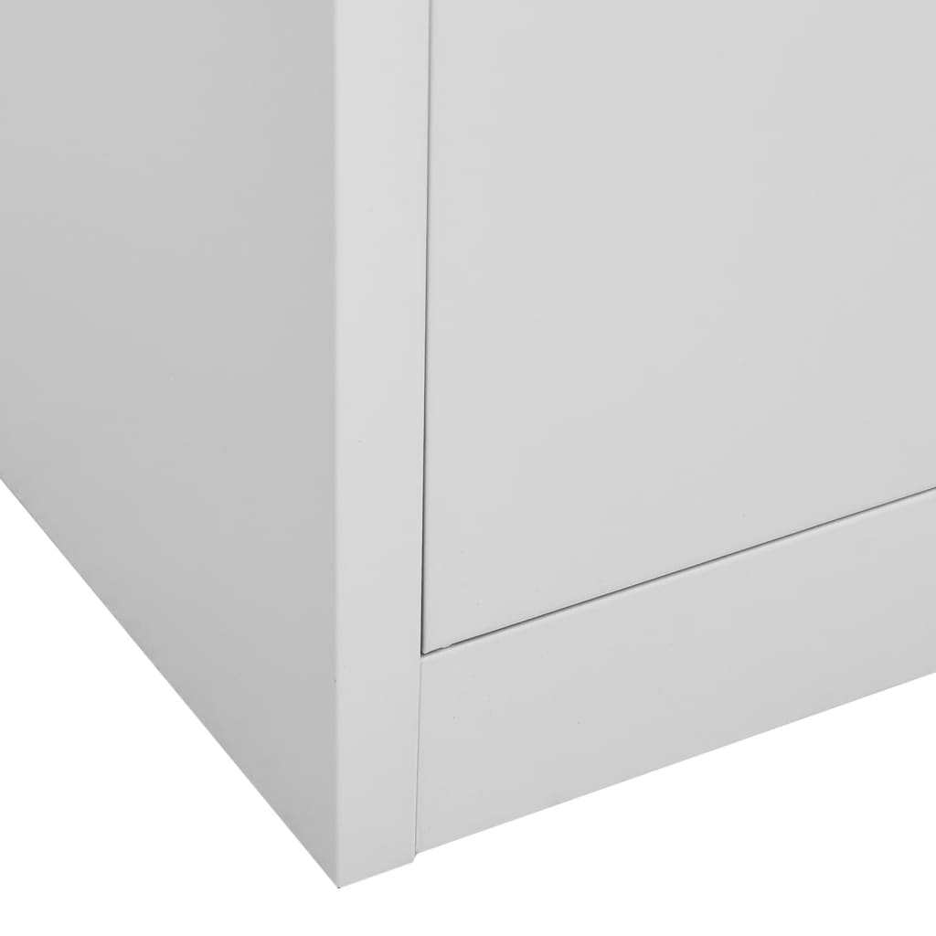 skab 90x45x92,5 cm stål lysegrå