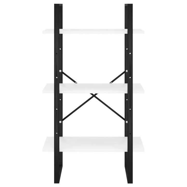 opbevaringsreol 60x30x105 cm konstrueret træ hvid