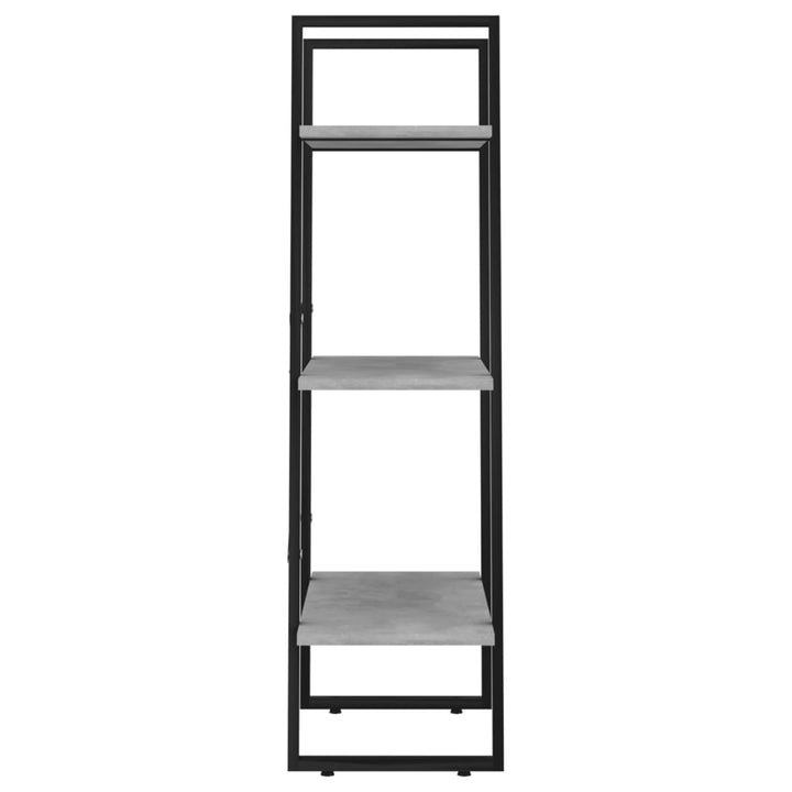 opbevaringsreol 60x30x105 cm konstrueret træ betongrå
