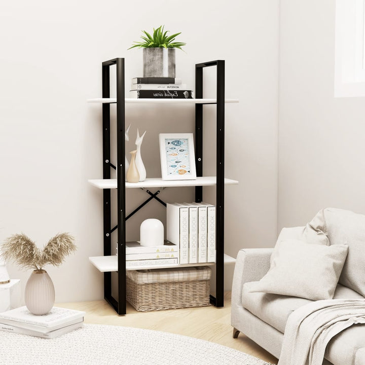 opbevaringsreol 60x30x105 cm massivt fyrretræ hvid
