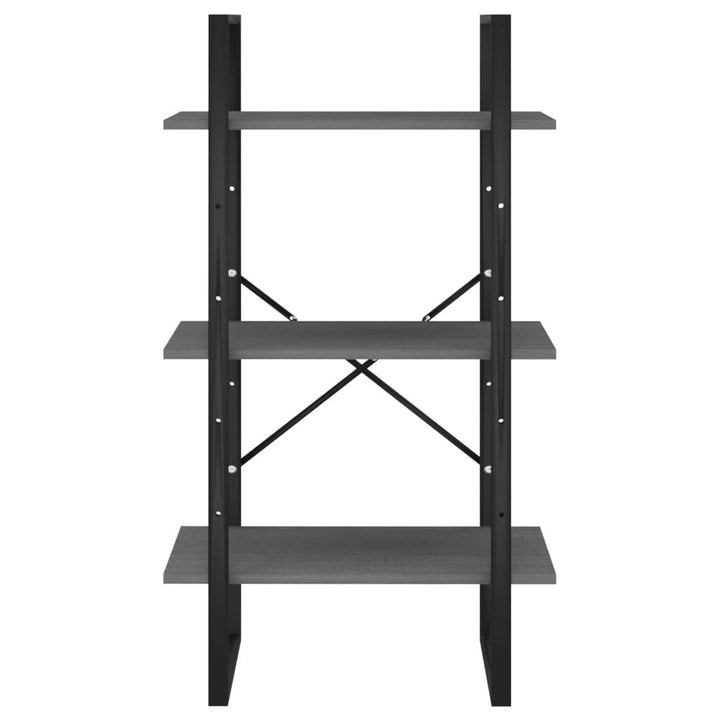 opbevaringsreol 60x30x105 cm massivt fyrretræ grå