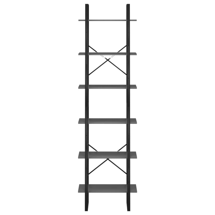 opbevaringsreol 60x30x210 cm konstrueret træ grå