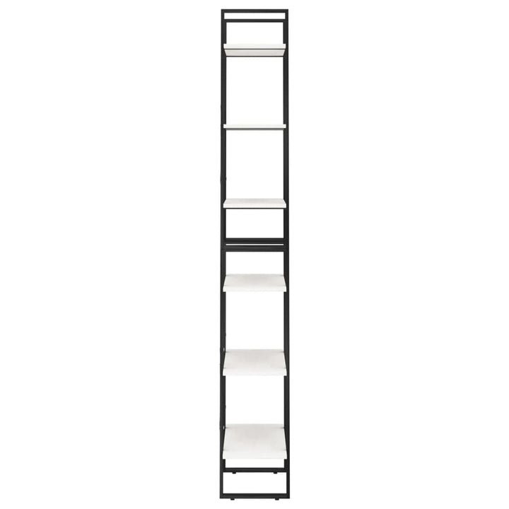 opbevaringsreol 60x30x210 cm massivt fyrretræ hvid