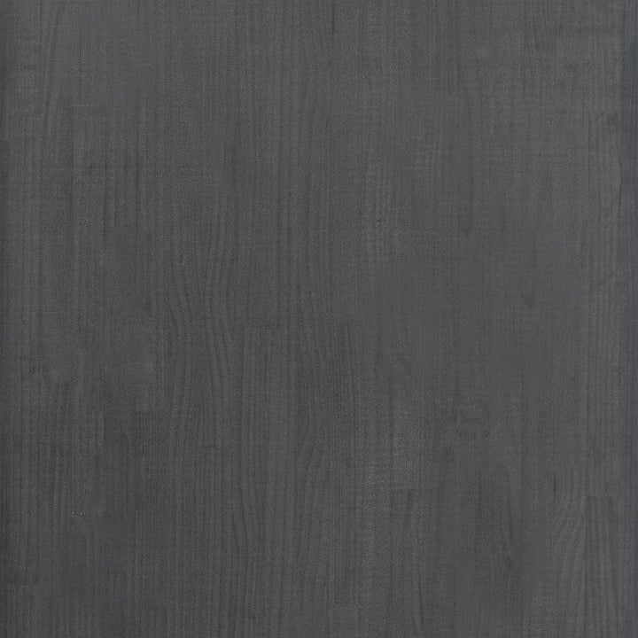 opbevaringsreol 60x30x210 cm massivt fyrretræ grå